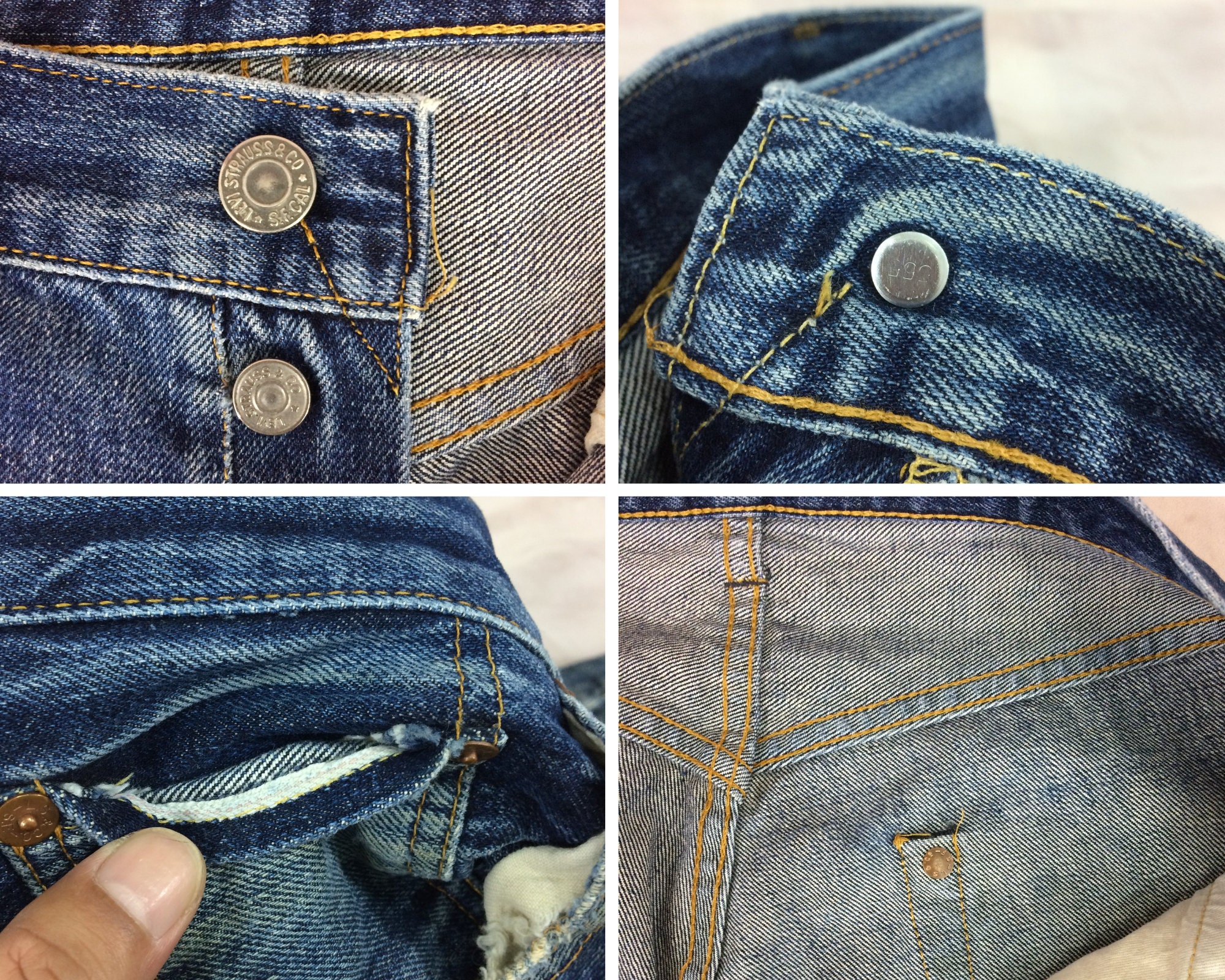 Vintage Levi's 501xx Big E Selvedge Jeans, Size 29, Distressed