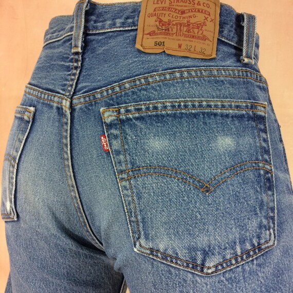 Sz 30 Vintage Levis 501 Women's Jeans 