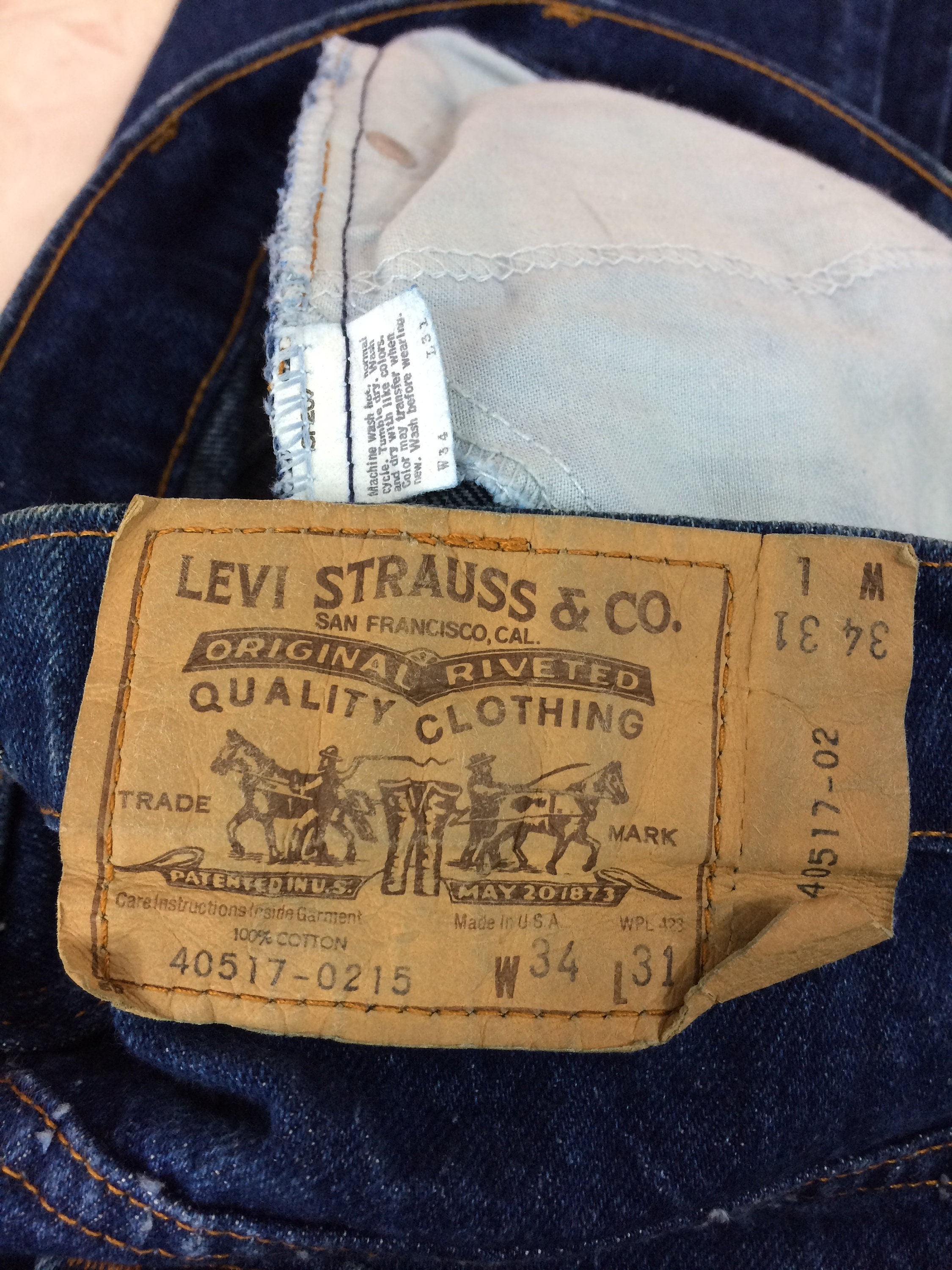 Vintage Levi's 517 Jeans, Size 33, USA Made, Orange Tab - Etsy