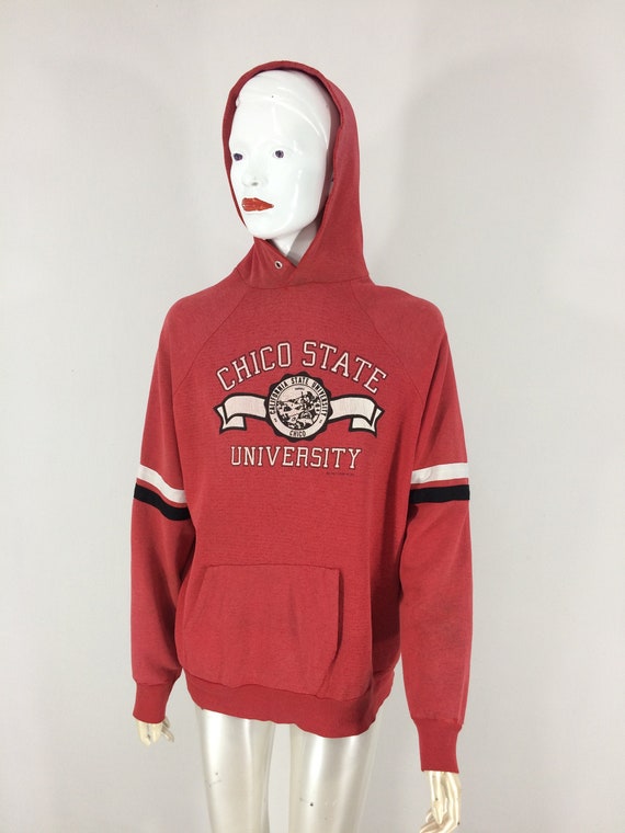 Vintage 90s Chico State University Hoodie Distressed Faded | Etsy