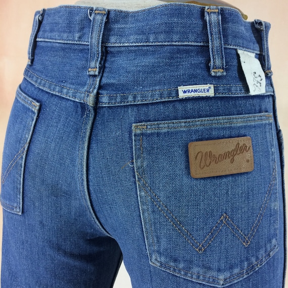 70s Vintage Western Jeans High Waisted Bootcut Leg Womens Size 8 Waist 31 