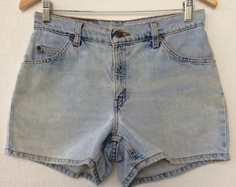 Talla 29 Levi's 941 Light Wash Vintage Denim Shorts, cintura 29" Medium