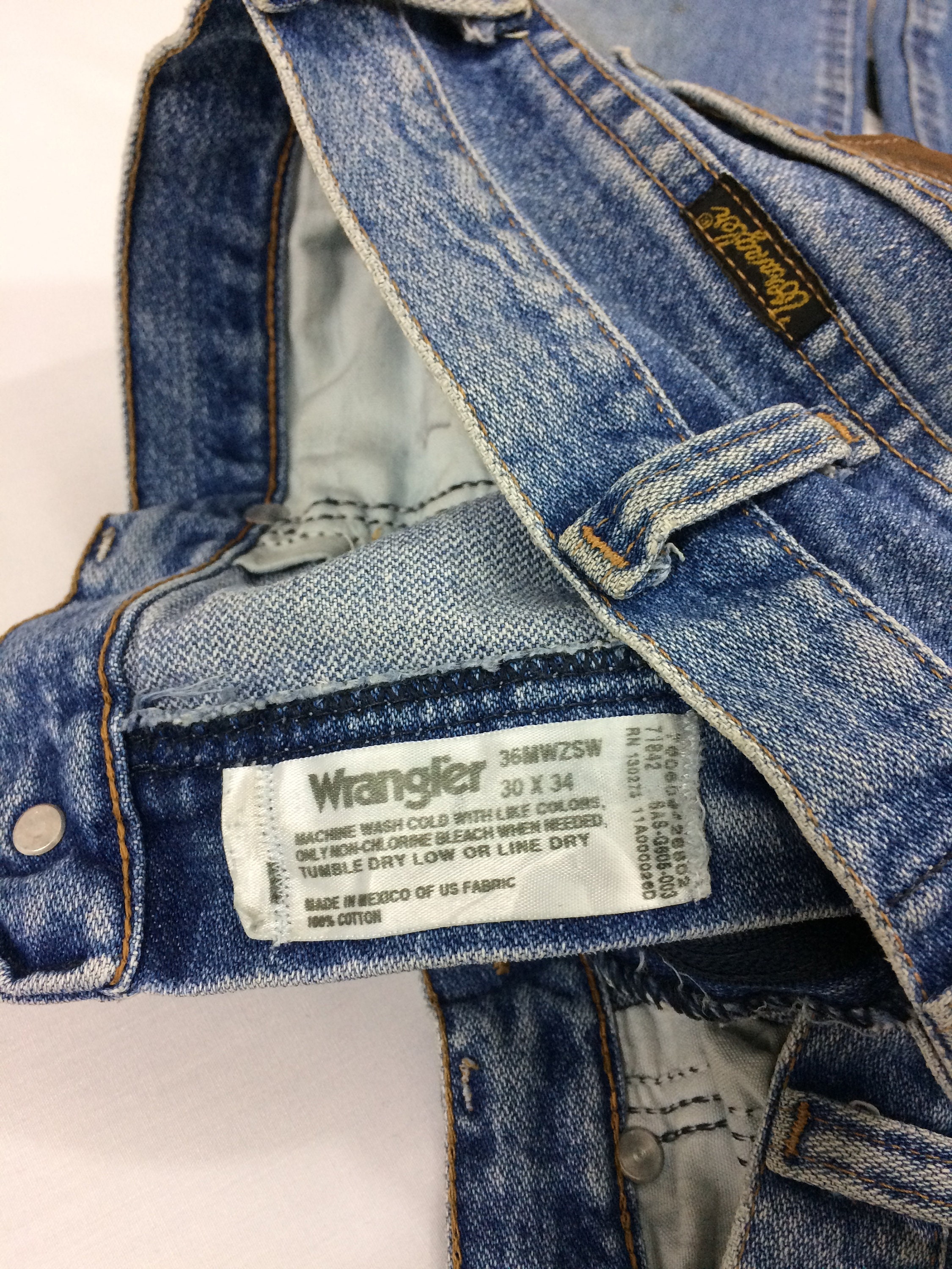 Sz 30 Wrangler Vintage Western Jeans W30 L33 Mid Waist | Etsy
