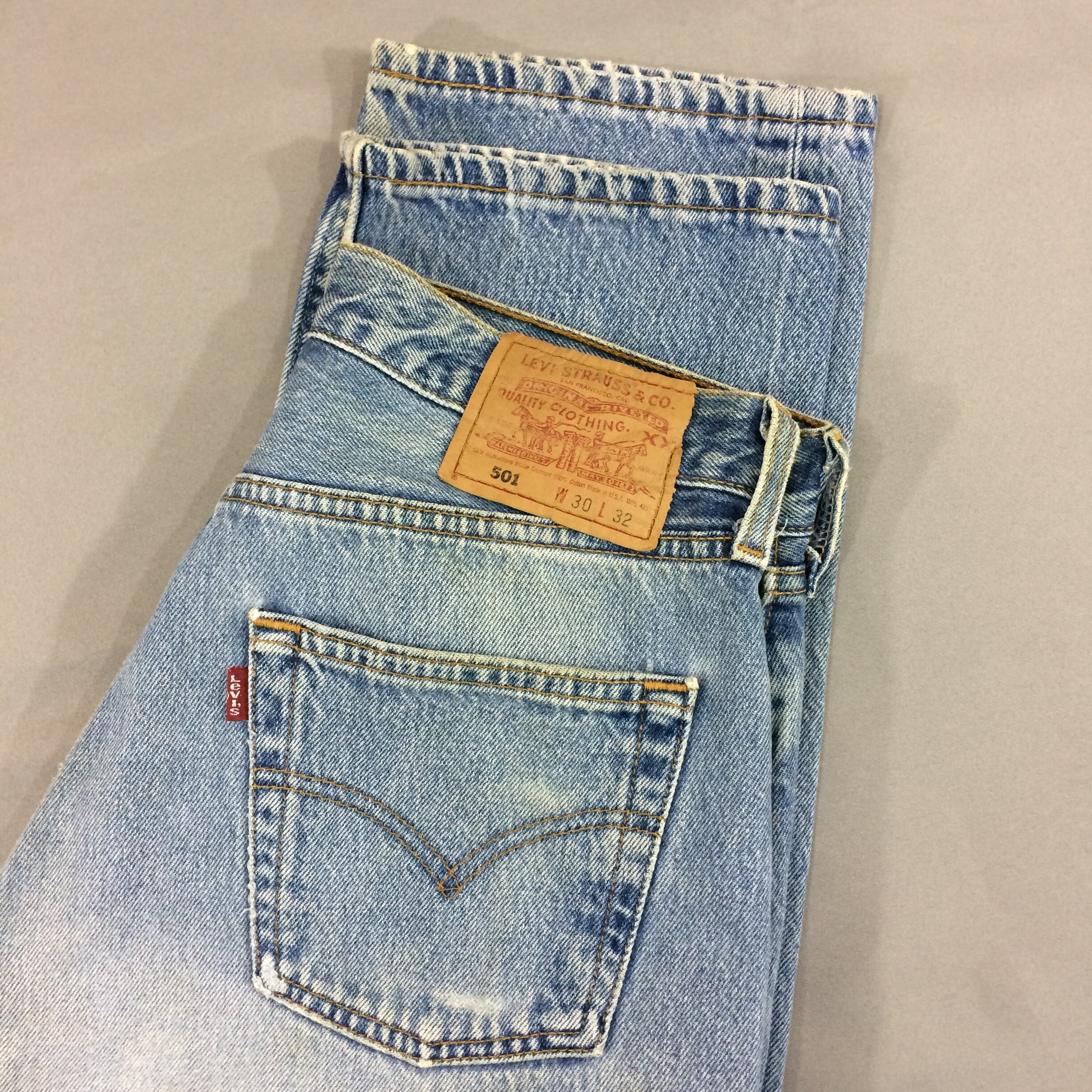 Taglia 29 Vintage Levis 501 Distressed Light Wash Women's | Etsy Italia