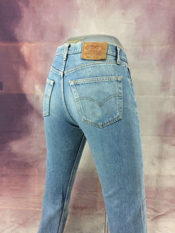 vintage levi's 501 distressed jeans