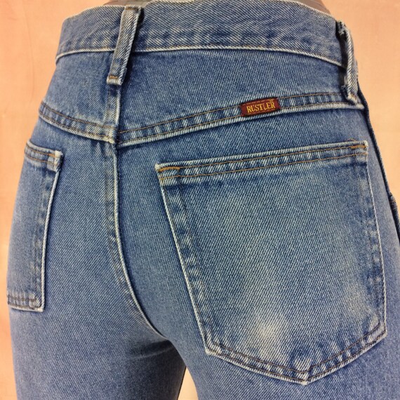 Sz 29 Vintage Rustler Jeans High 
