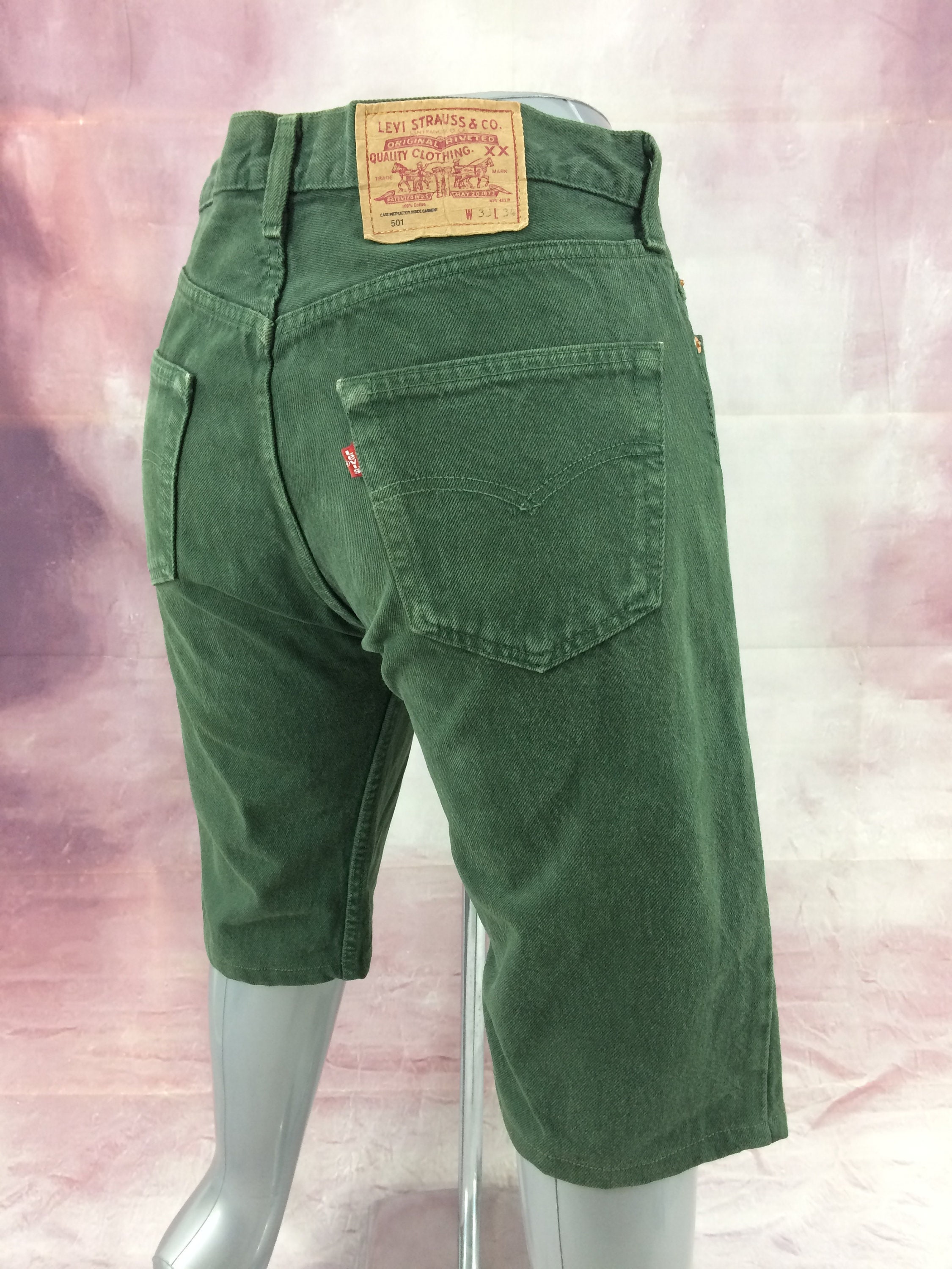 Dark Green Levis Etsy