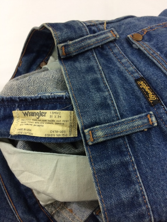 Size 30 Wrangler Vintage Western Jeans - W30 L34 - Made in USA - Etsy