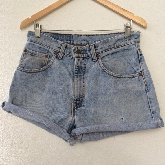 Size 30 Levi's 560 Vintage Jean Cut off Shorts - Made in USA Waist