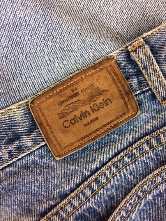 Size 31 Vintage Calvin Klein Faded Light Wash Jeans, Waist Size 31 Vintage Calvin Klein Faded Light Wash Jeans, Waist