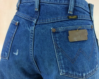 Wrangler Vintage Western Jeans, Distressed High Waist (W32 L31)