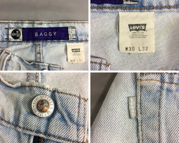 Size 30 Vintage Levi's Silver Tab Jeans Baggy Jeans