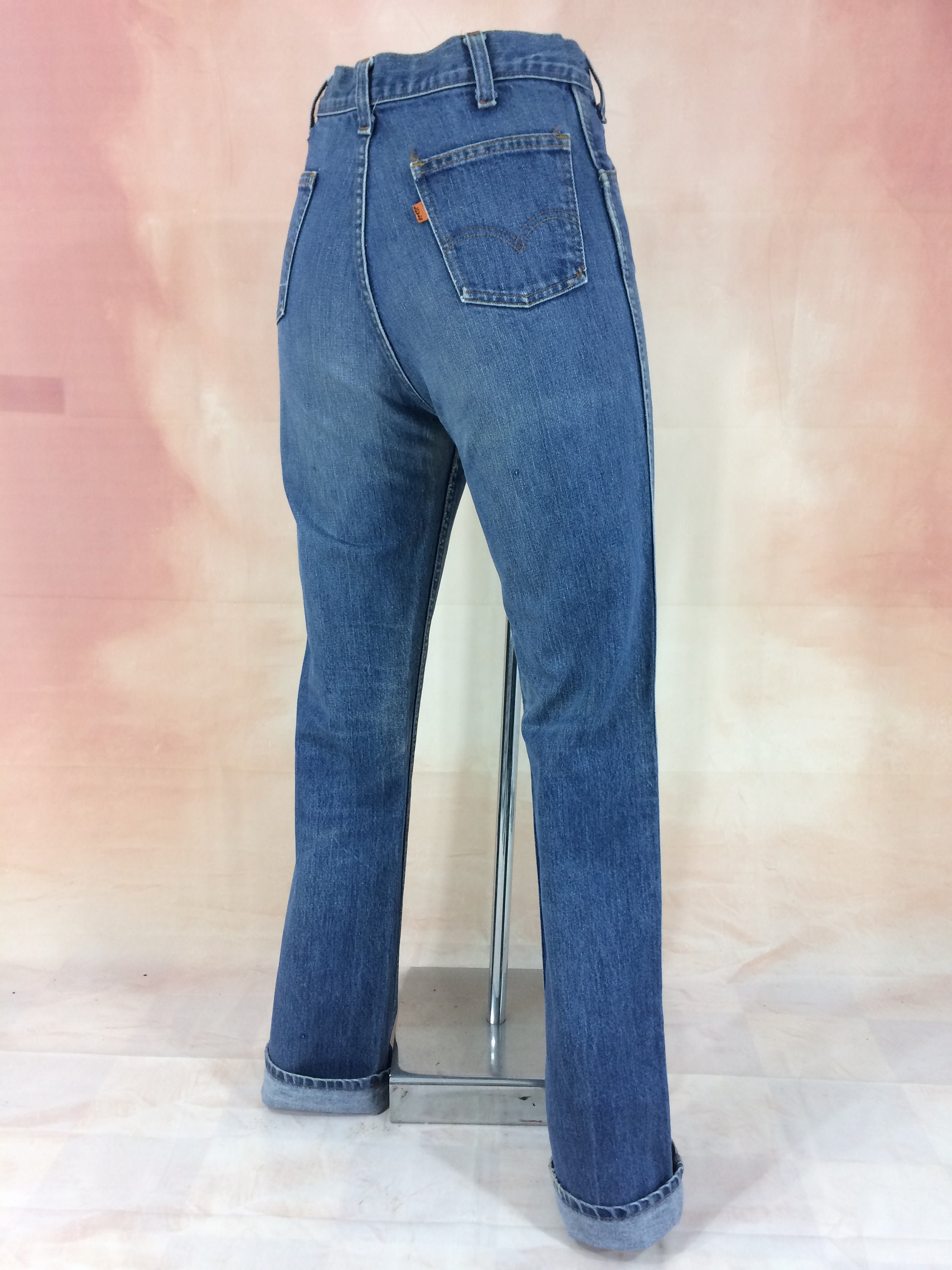 Vintage 80s Levi's Orange Tab Jeans – Levis Straight Leg, Talon