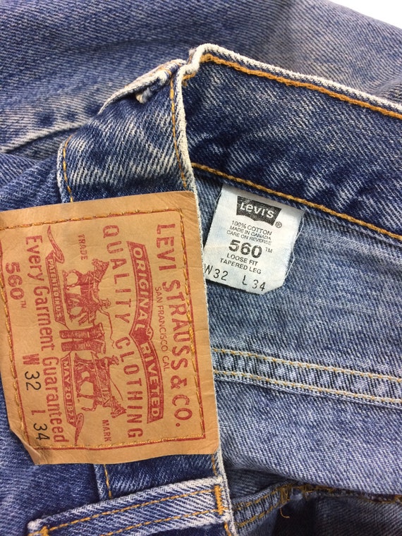 Size 32 Vintage Levi's 560 Comfort Fit Jeans W32 L34 - Etsy