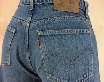 Size 30 vintage Levis 612 straight jeans - W30 L32 - Orange tab - American Classic Jeans