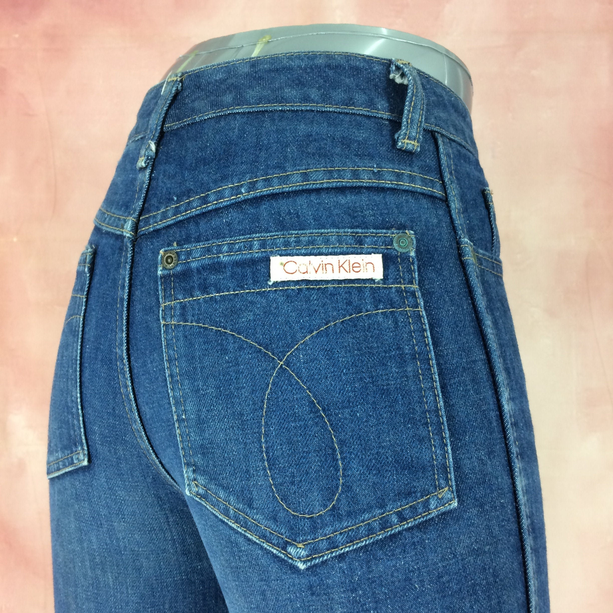 Size 33 Vintage CK Calvin Klein Jeans W33 L31, High Waisted 90s