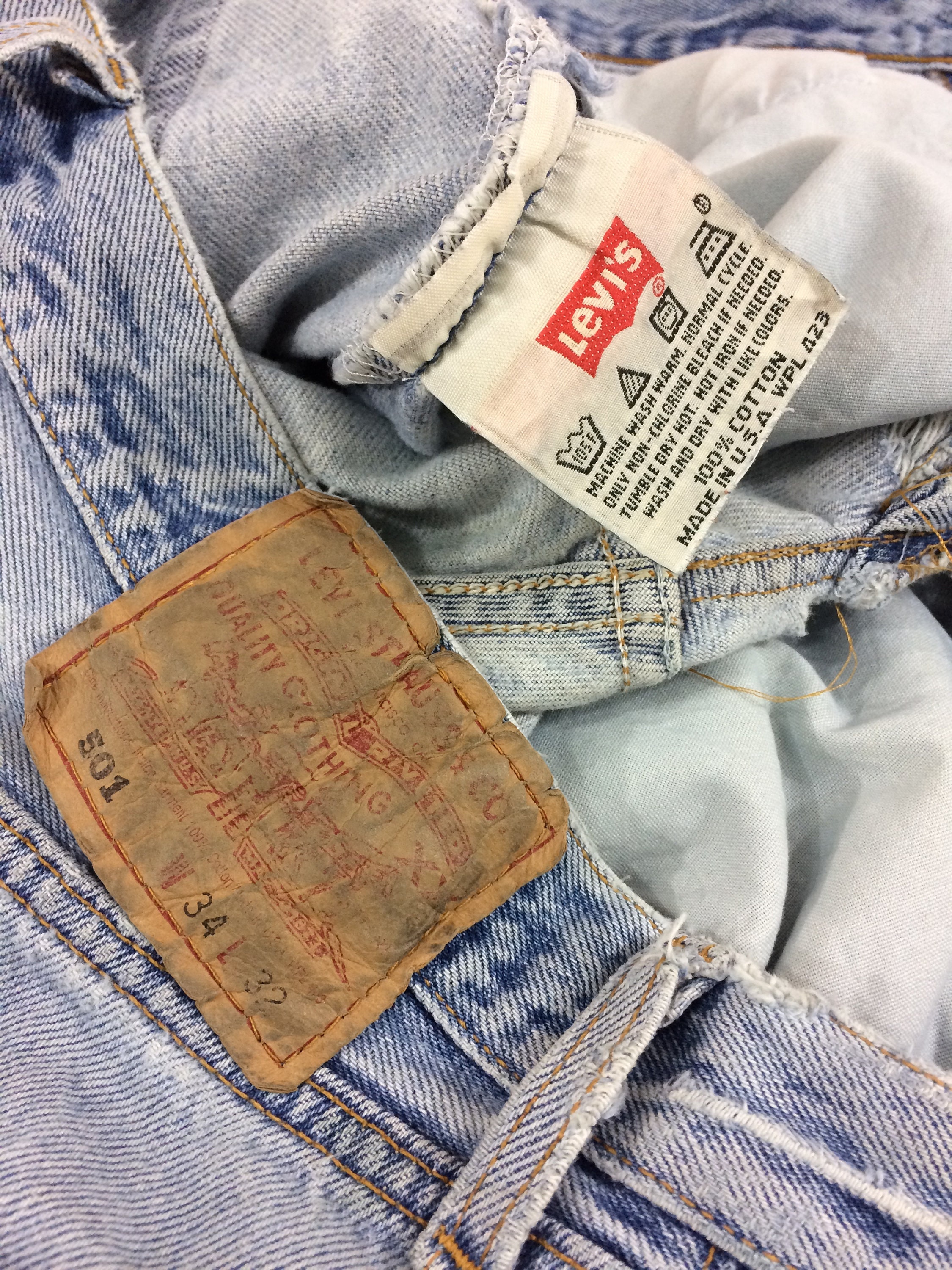 【90s】Levi's 501xx USA製 リジッド W33 90s USA Levi's 501 W30 93米国最終モデル】リジット - メルカリ