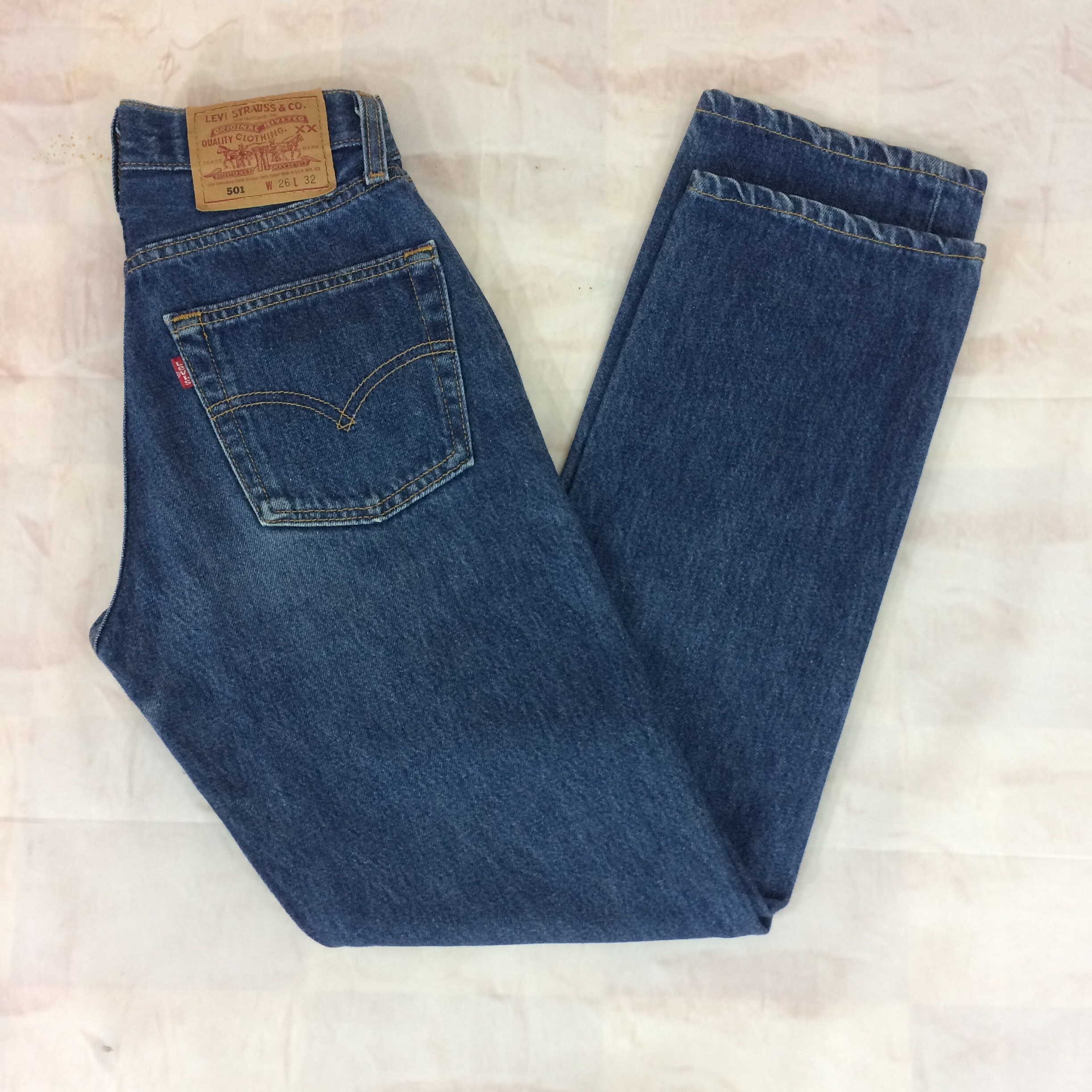 Sz 24 Vintage Levi's 501 Tiny Waist Jeans W24 L29 Mid - Etsy