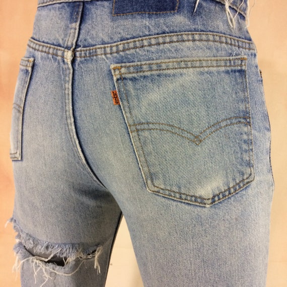 Size 34 Vintage Levis 517 Women's Wide Leg Ripped Jeans - Etsy