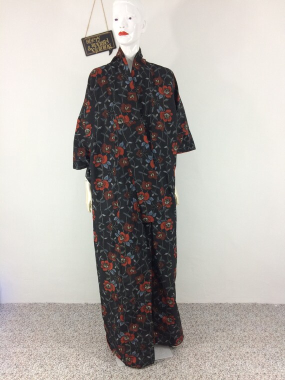 maxi dress with kimono cardigan