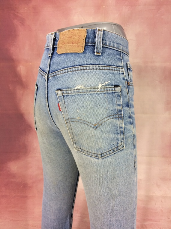 Sz 28 Vintage Levis 517 Women's Wide Leg Jeans W28