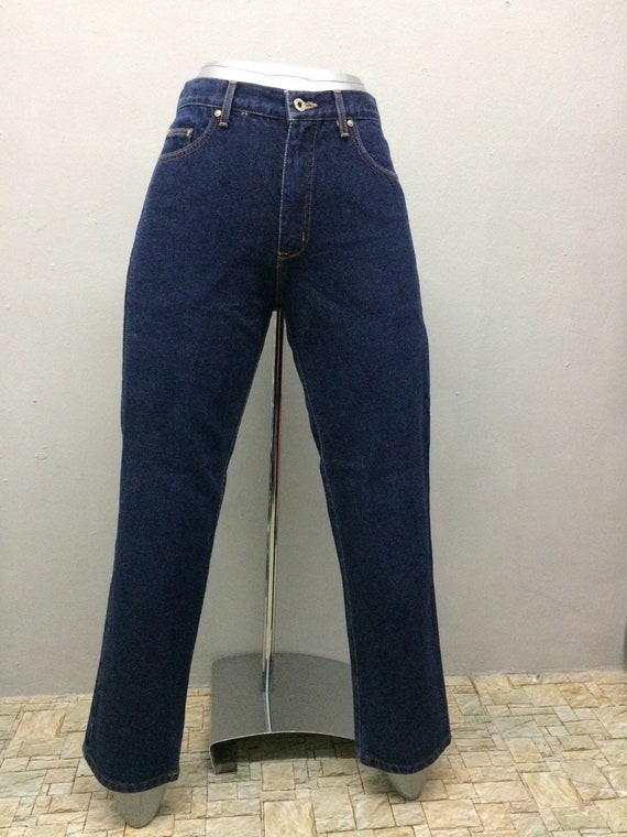 Size 28 Guess Dark Wash Vintage Denim Jeans 90s C… - image 3