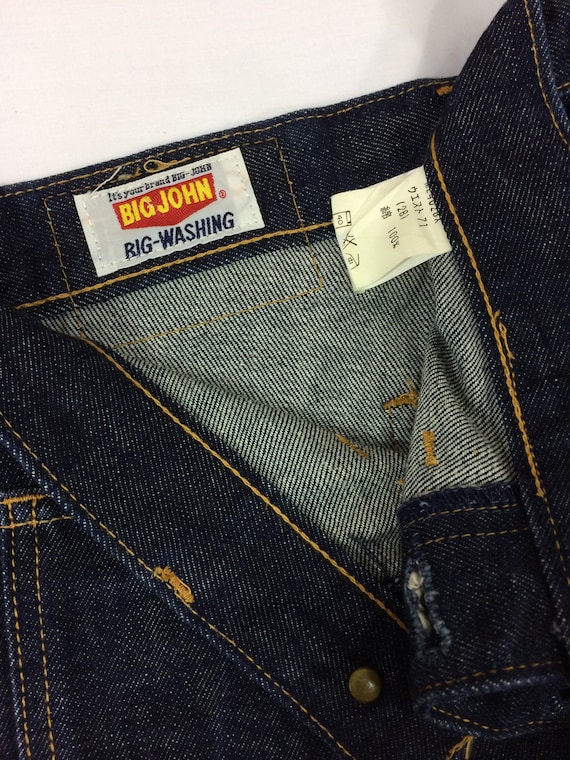 Sz 28 Vintage Big John Western Sailor Jeans Mid Waist Exposed - Etsy