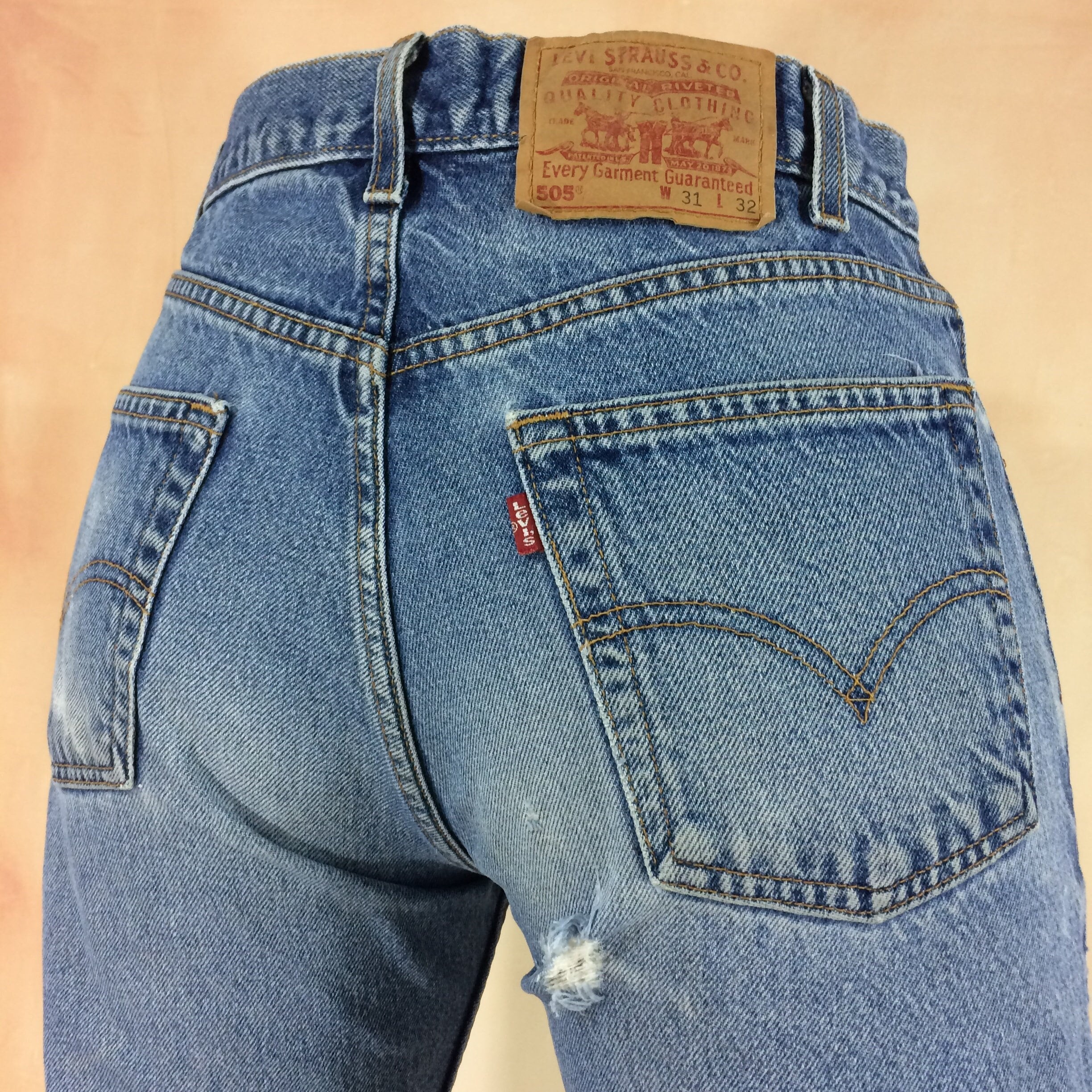 Size 30 Vintage Levis 505 Women's Ripped Jeans W30 L31 - Etsy UK