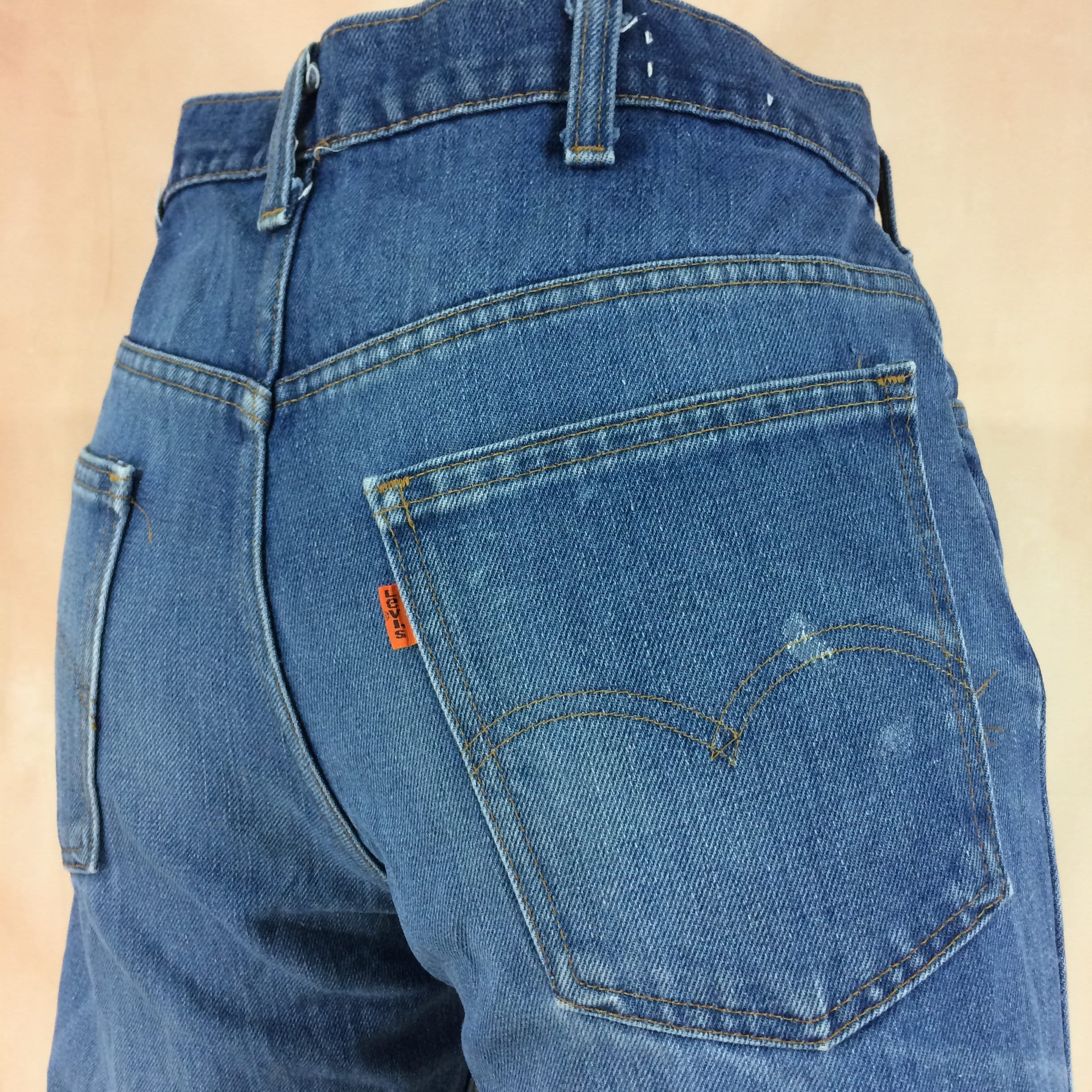 Size 32/33 70s Vintage Levis 646 Flare Jeans Orange Tab Bell Size 32/33 70s Vintage Levis 646 Flare Jeans Orange Tab Bell
