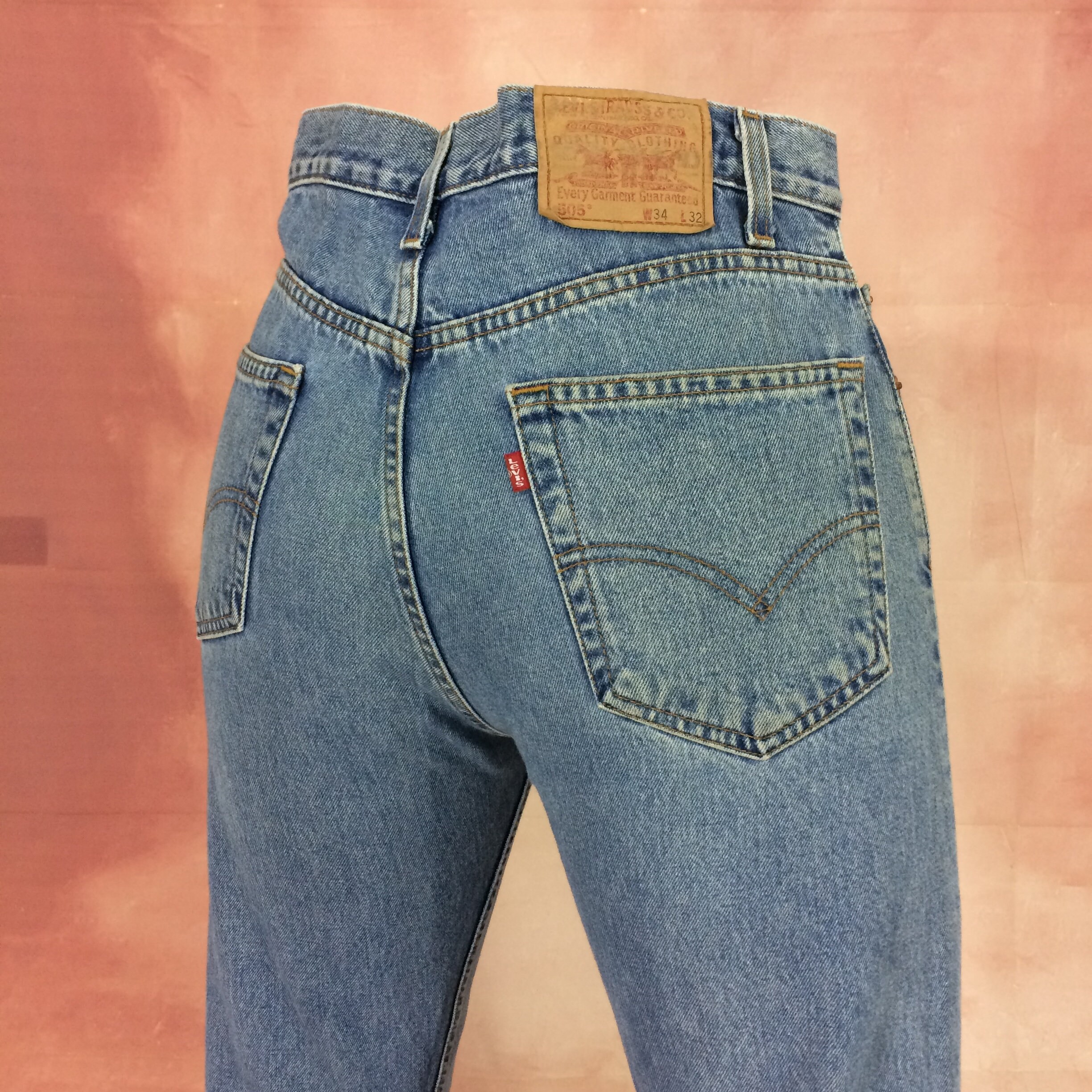 Size 34 Vintage Levi's 505 High Waist Jeans Extra Large - Etsy Denmark