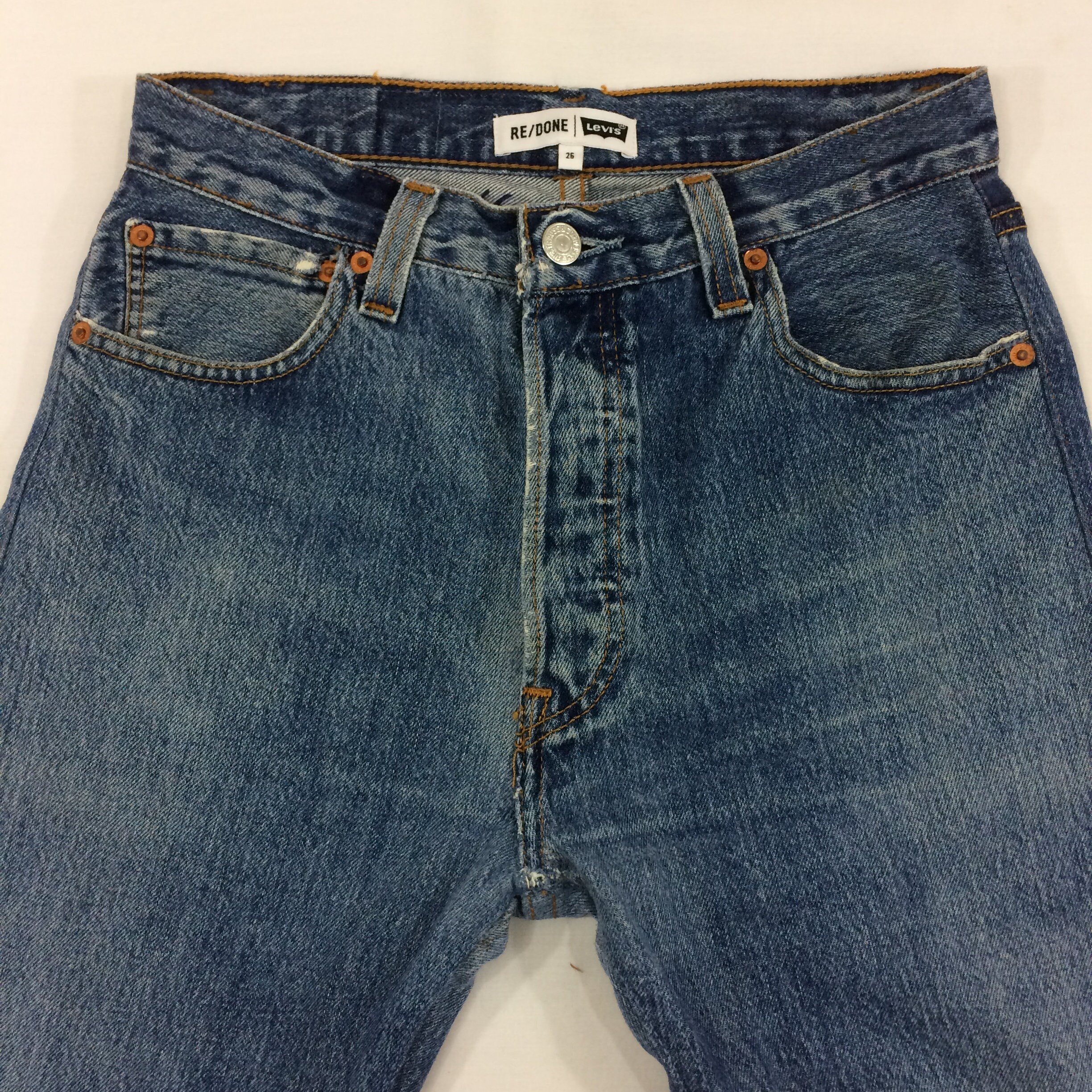 Size 27 Vintage Levi's Collection - RE/DONE Blue Mid-rise Wide-leg