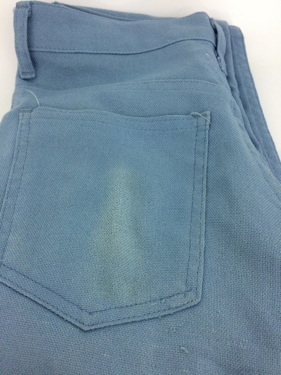 Size 28 Vintage 1980s Blue Levi Sta-Prest Pants s… - image 10