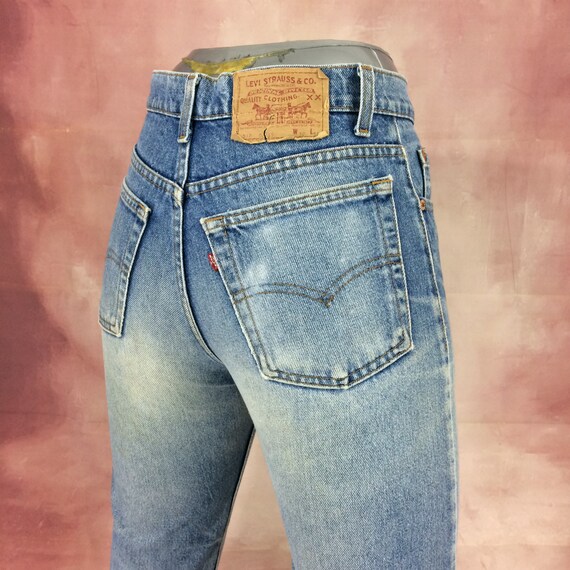 Sz 28 Vintage Levis 510 Women's Faded Jeans, High
