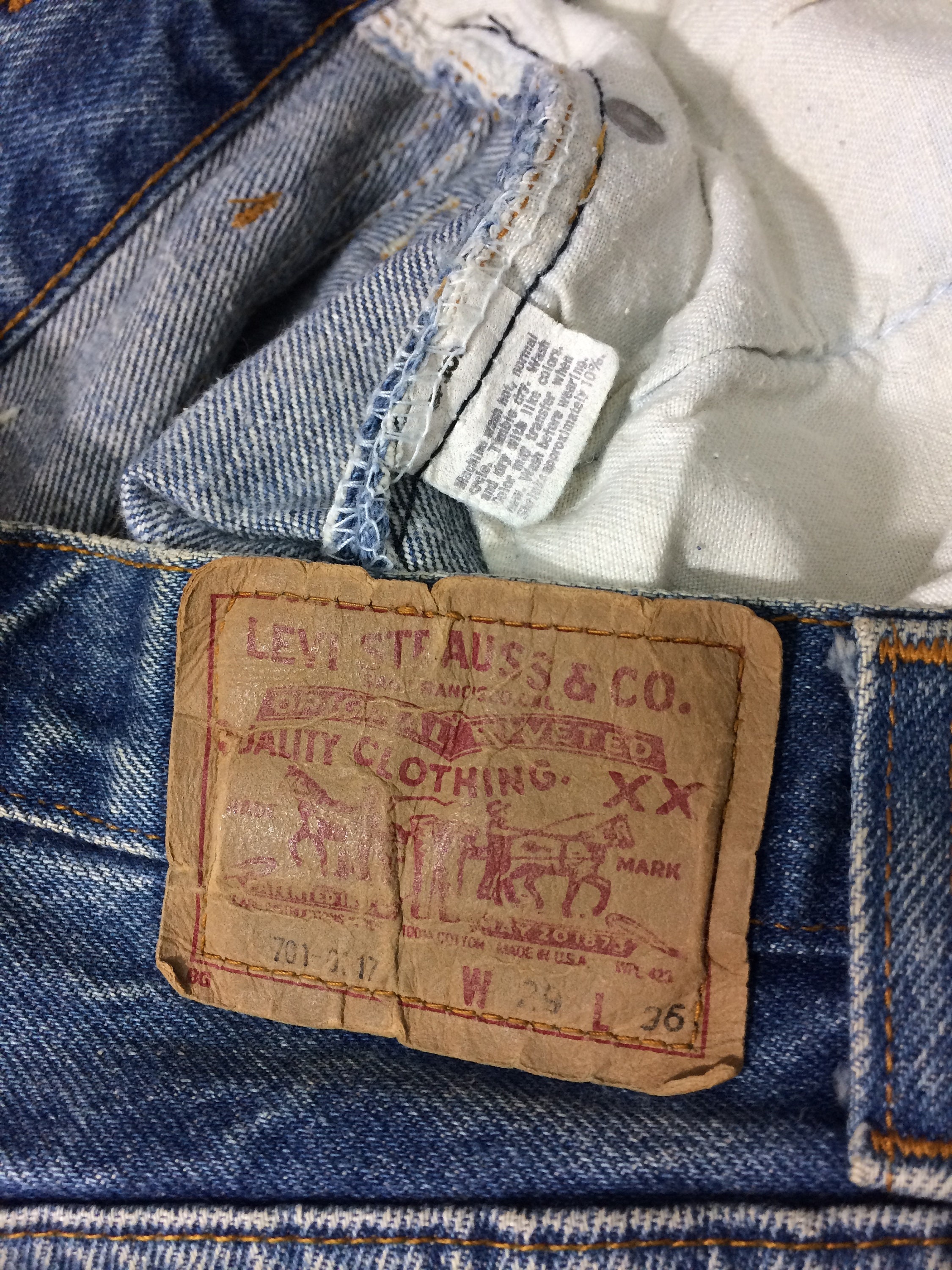 Sz 27 Vintage Levis 701 Women's Button Fly Jeans W27 L30 | Etsy