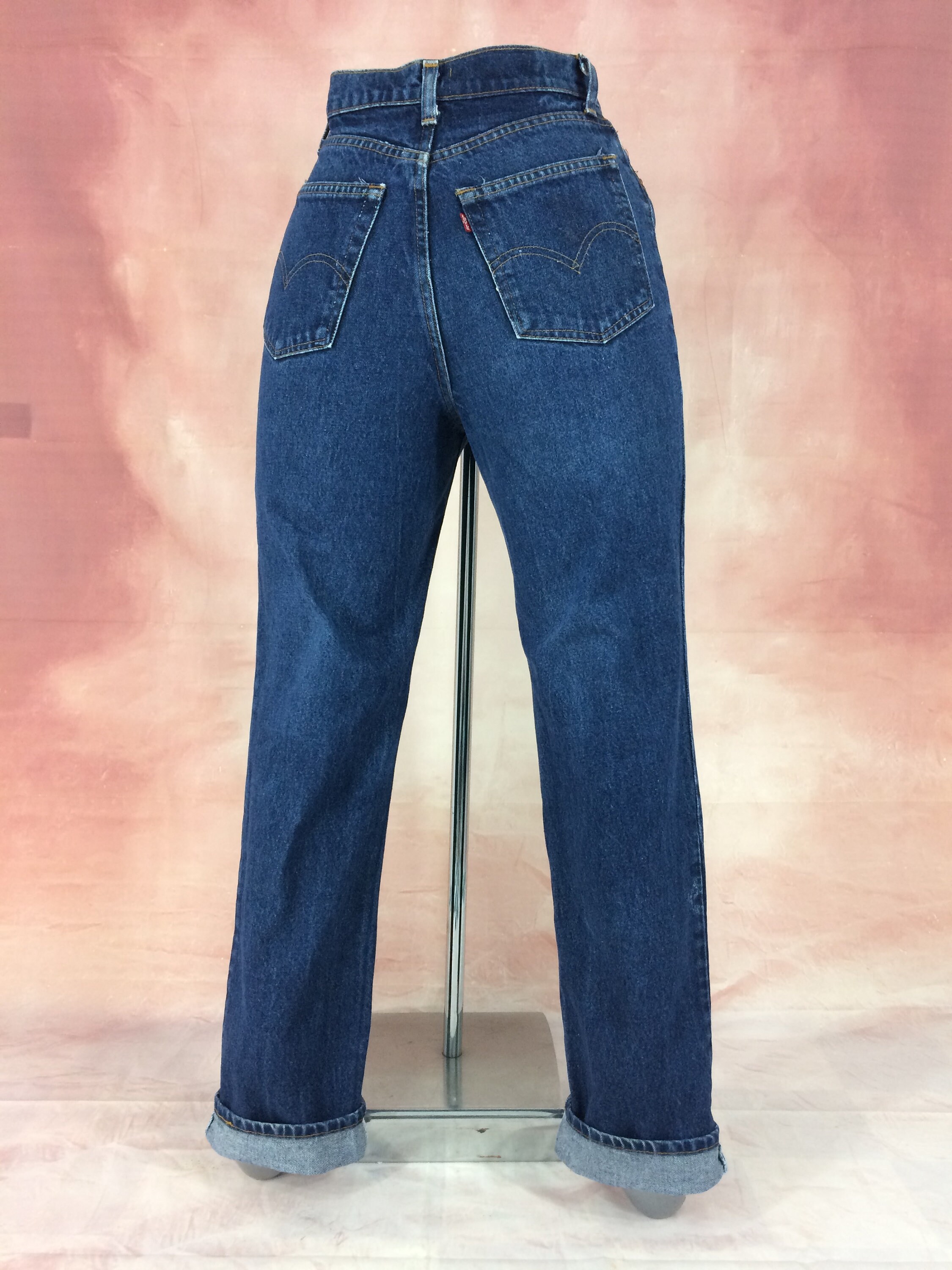 1970's Vintage Levi's 505 Medium Wash Distressed Jeans Women's