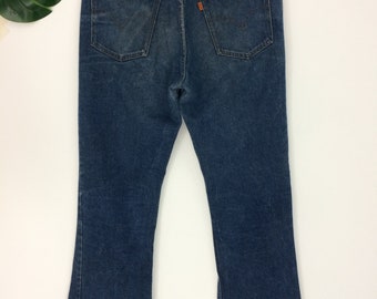 Vintage Levis 646 Jeans W33: 1980s Orange Tab, Flared Bootcut - Etsy
