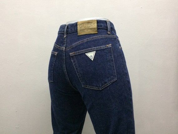 Size 28 Guess Dark Wash Vintage Denim Jeans 90s C… - image 6
