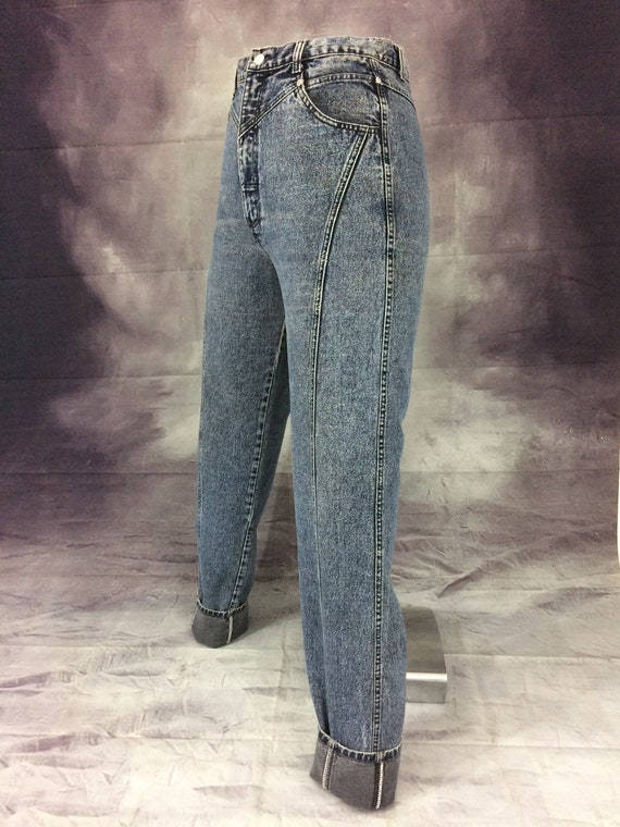 Sz 29 Vintage Wrangler Bareback Jeans Ultra High … - image 5