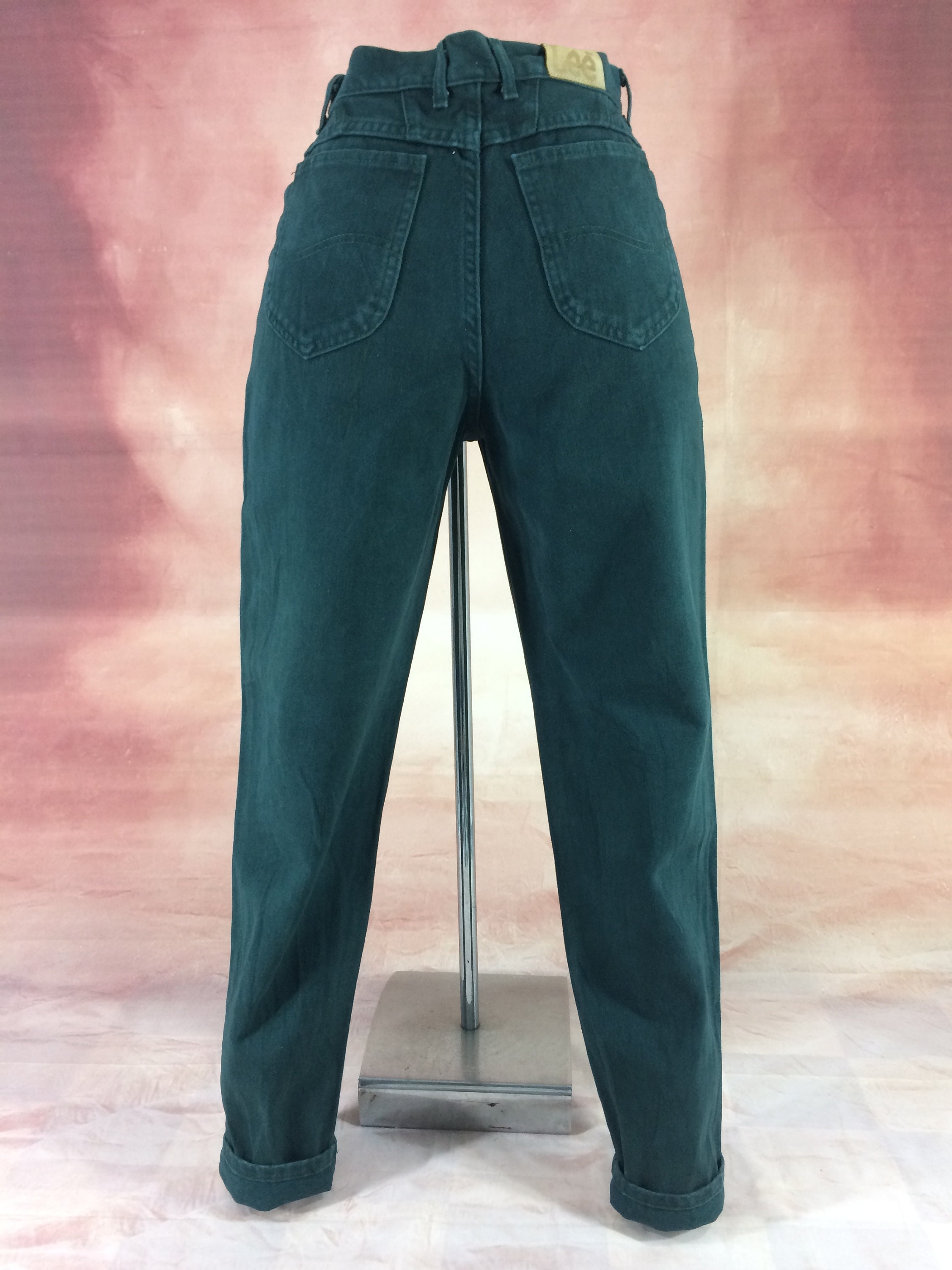 ヴィンテージ リー ベスト ウォバッシュ デニム レア カラー ハピネス Size 29 Vintage Lee Forest Green Western Jeans W29 L33