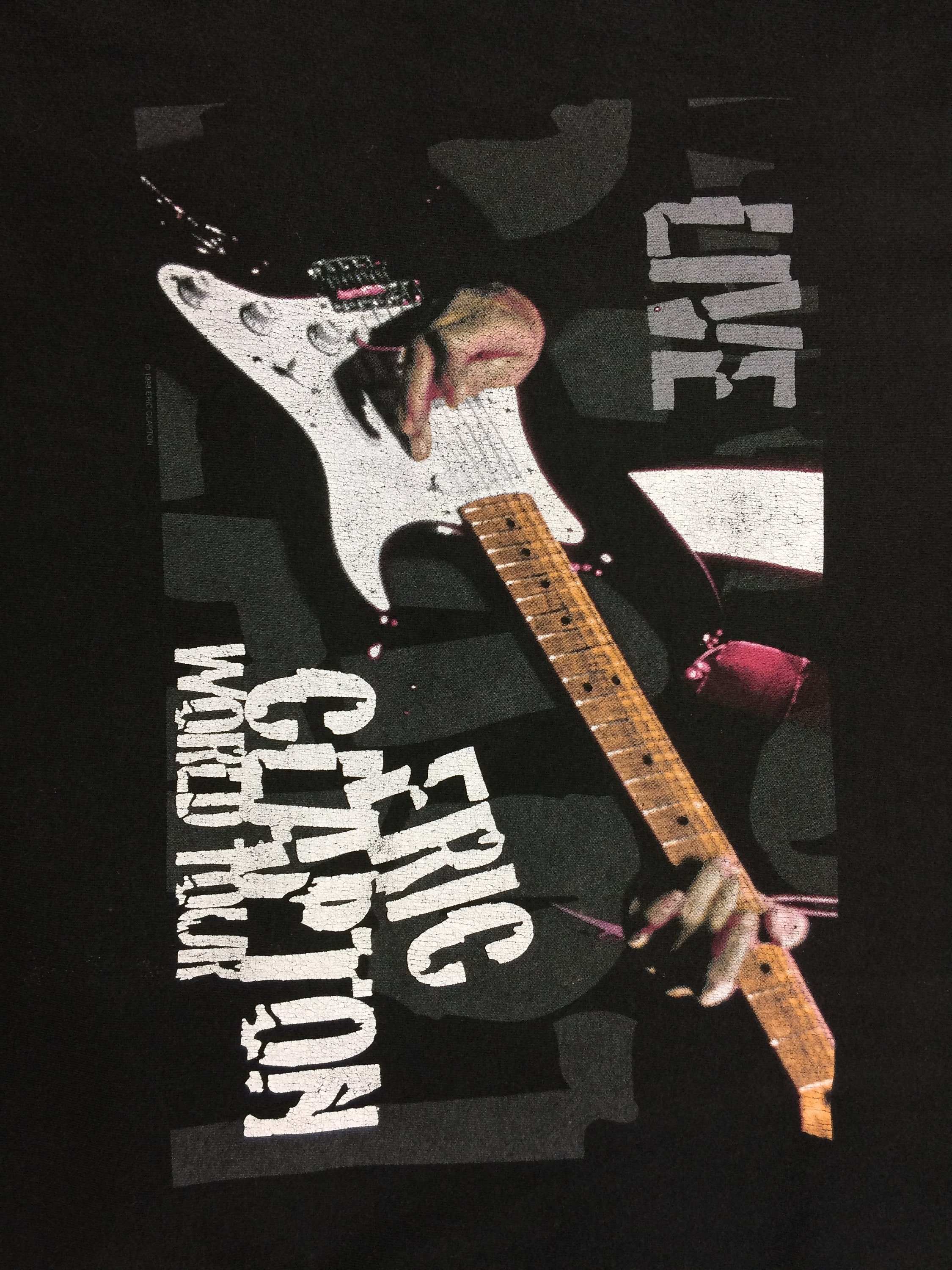 ビンテージ　エリック・クラプトン ワールドツアー Tシャツ 1999 サイズＬ ヴィンテージ エリック・クラプトン 1999 ワールドツアー Tシャツ