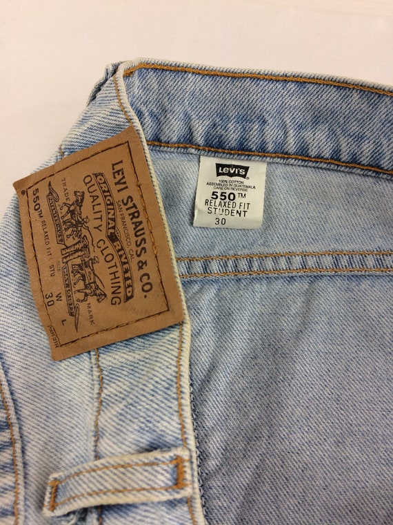 ボトムス Levi's denim 550 vintage 2T VINTAGE LEVI'S 550 ORANGE TAB BLACK LOOSE FIT TAPERED LEG