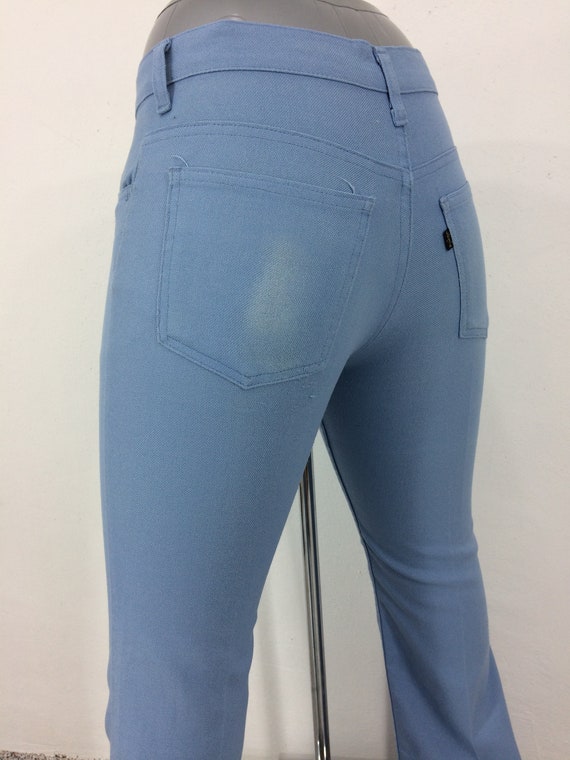 Size 28 Vintage 1980s Blue Levi Sta-Prest Pants s… - image 7