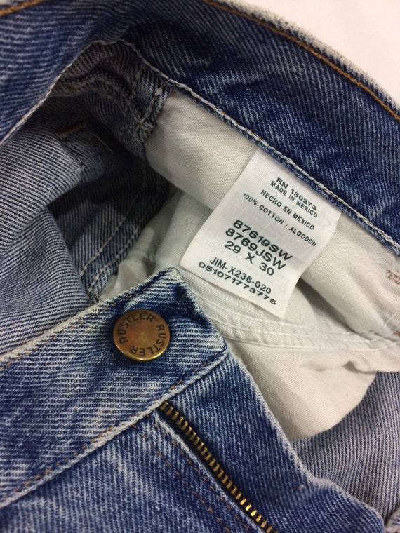 Sz 29 Vintage Rustler Jeans High 