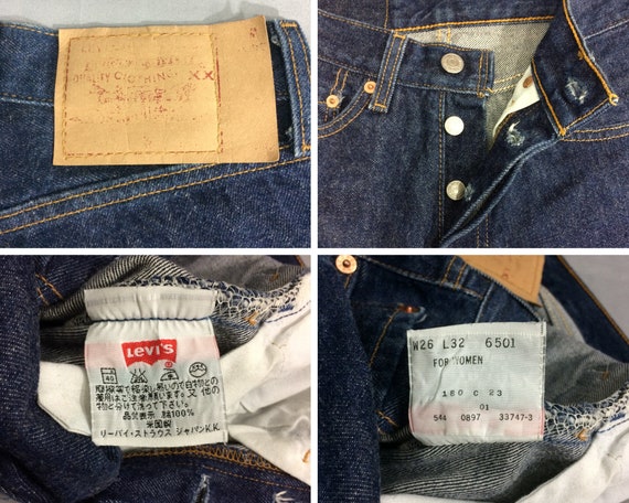 Size 24 Vintage Levi's 501 Jeans Dark Wash Jeans Made in USA