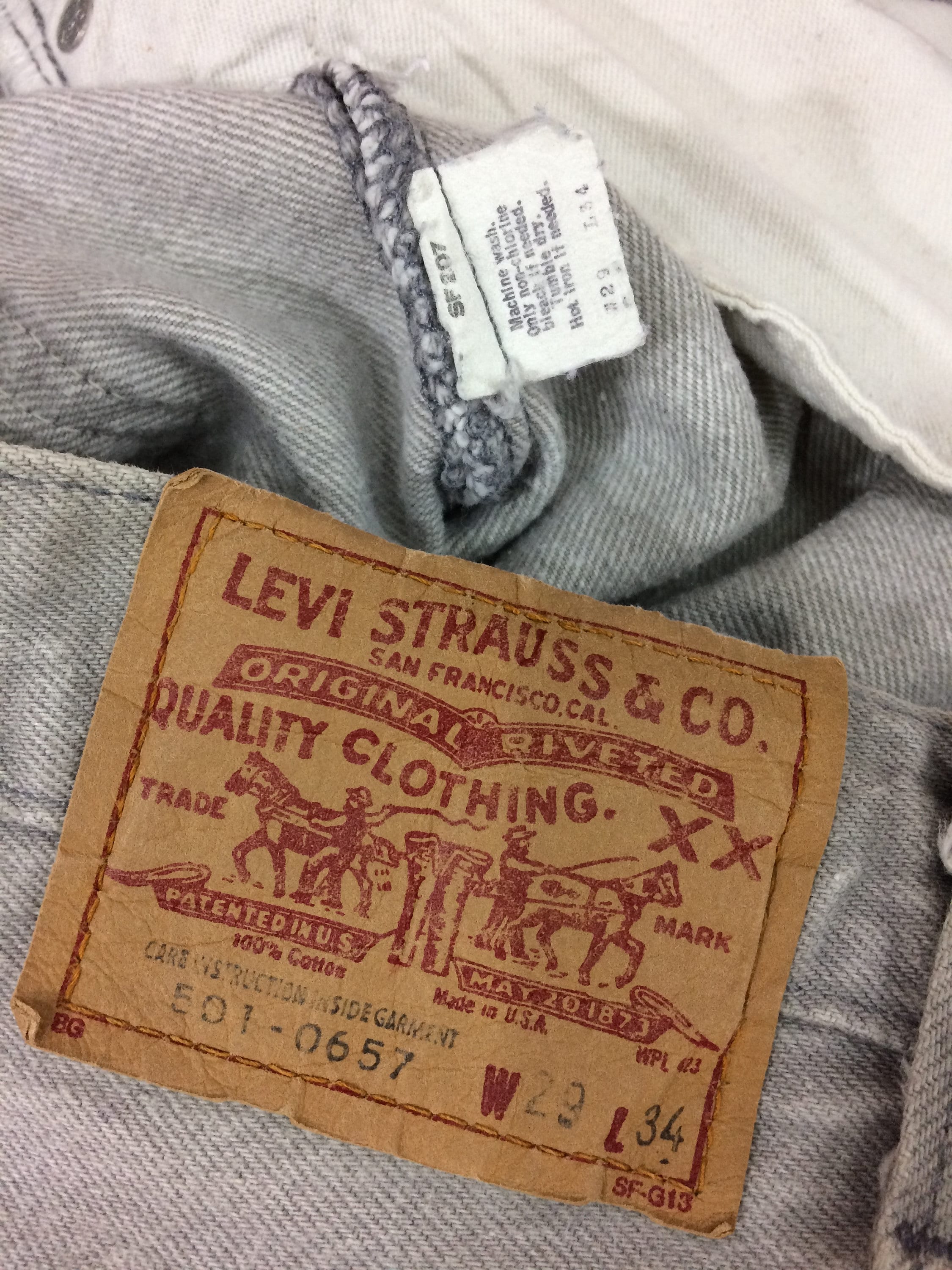 Sz 27 Vintage Levis 501 Women's Distressed Gray Jeans W27 - Etsy