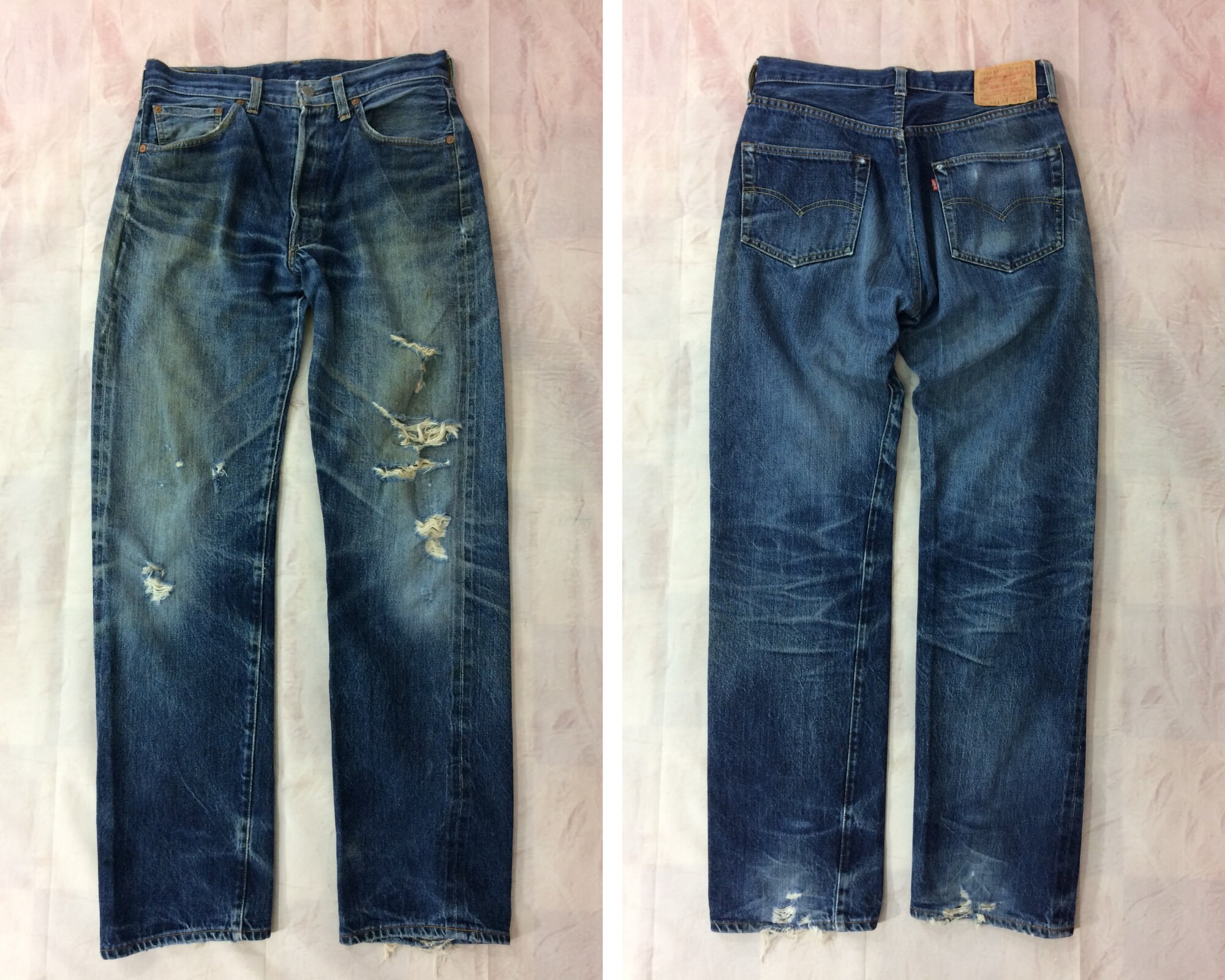 Size 29 Vintage Levi's 501xx Big E Selvedge Jeans W29 L32 Size 29 Vintage Levi's 501xx Big E Selvedge Jeans W29 L32
