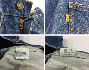 Vintage Levis 646 Jeans W33: 1980s Orange Tab, Flared Bootcut - Etsy