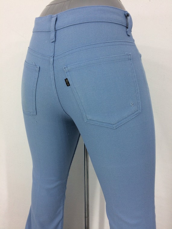Size 28 Vintage 1980s Blue Levi Sta-Prest Pants s… - image 1