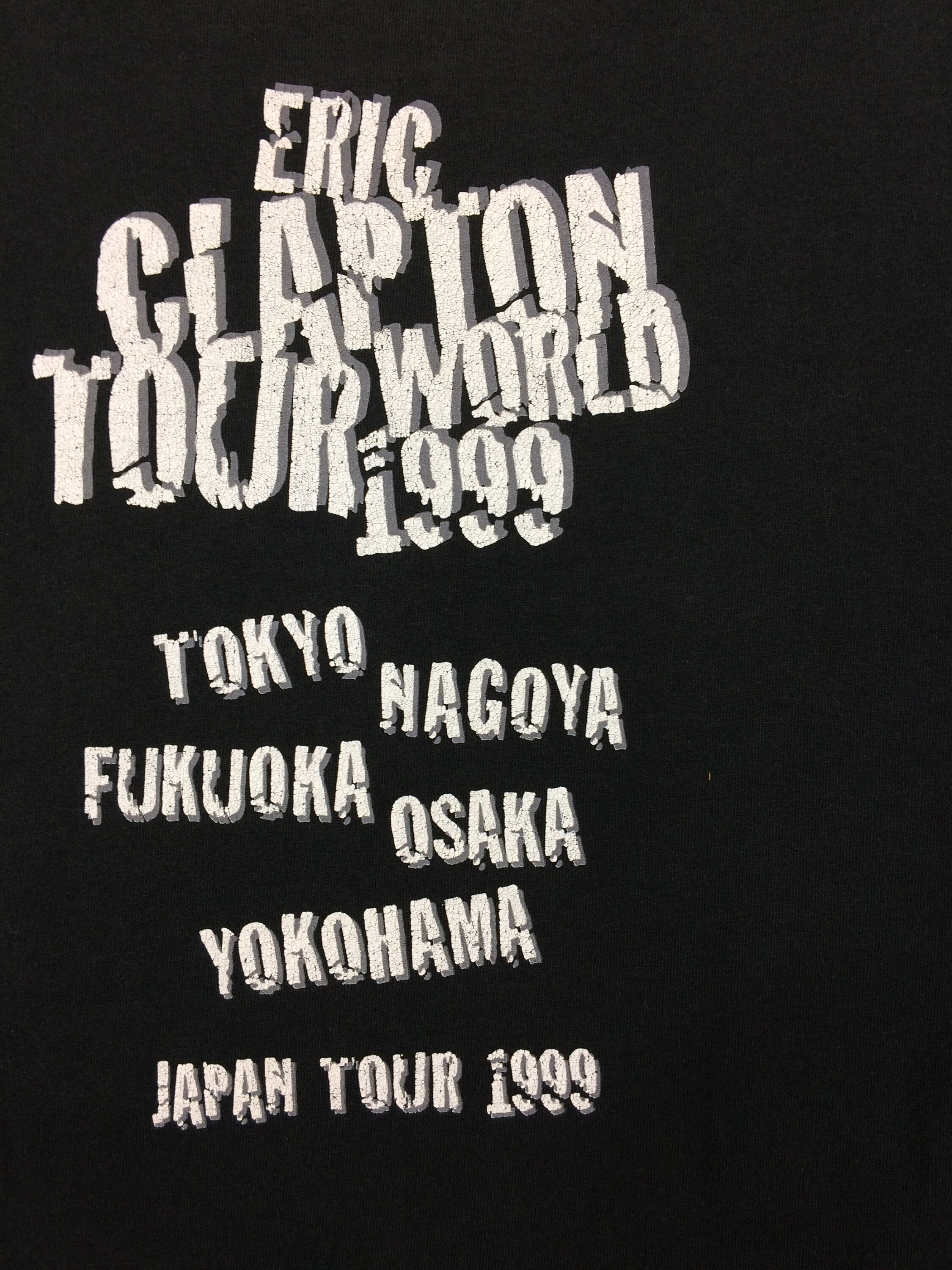 ヴィンテージ エリック・クラプトン 1999 ワールドツアー Tシャツ