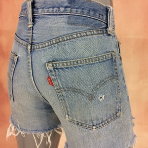 Talla 27 70s Levis 501 Selvedge Redline Jean Shorts - Hecho en EE. UU., pequeño 27"